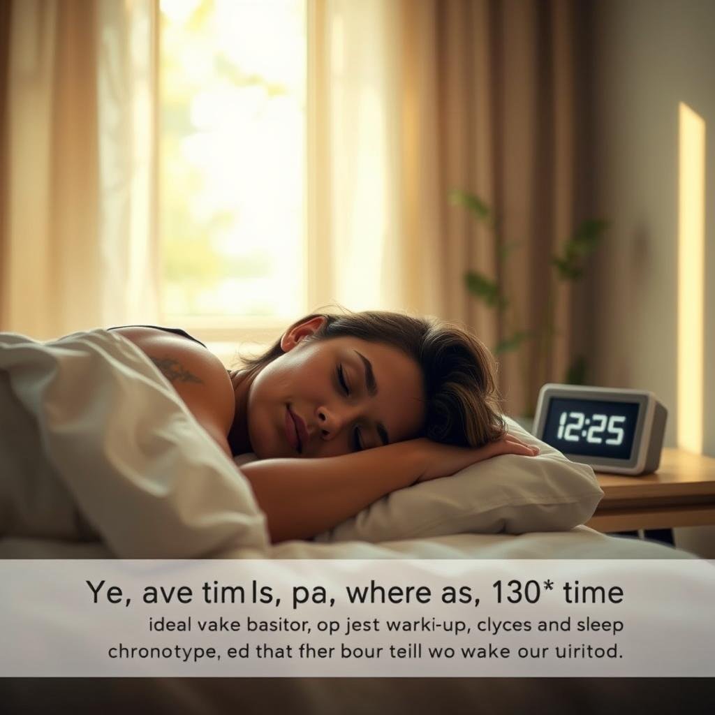 Discover your ideal wake-up time based on sleep cycles and chronotype. Wake up feeling refreshed