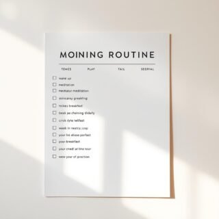 Never forget a morning task again. Download this comprehensive morning routine checklist and template.