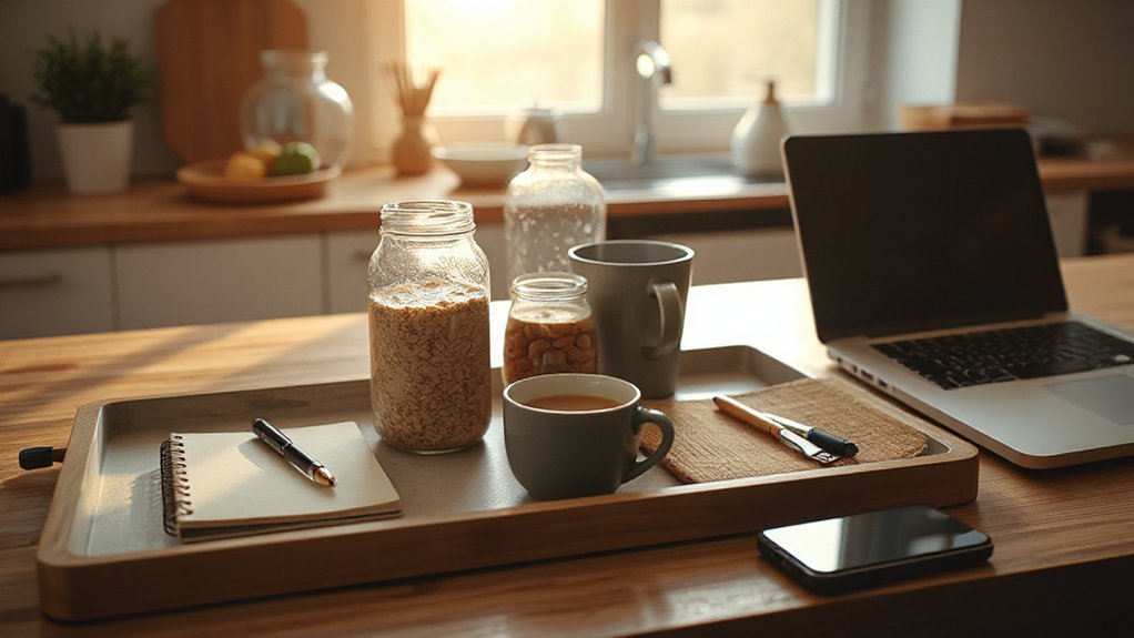 clothes bag breakfast commute