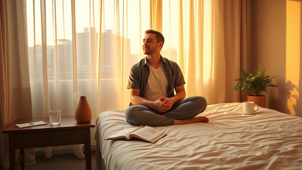 consistent pre sleep winddown routine