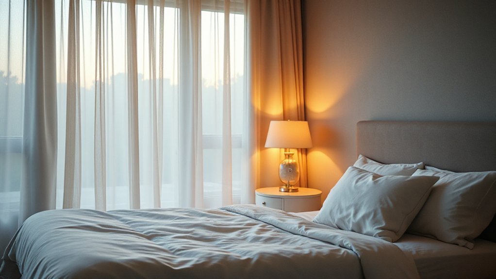 cool dark temperature controlled bedroom