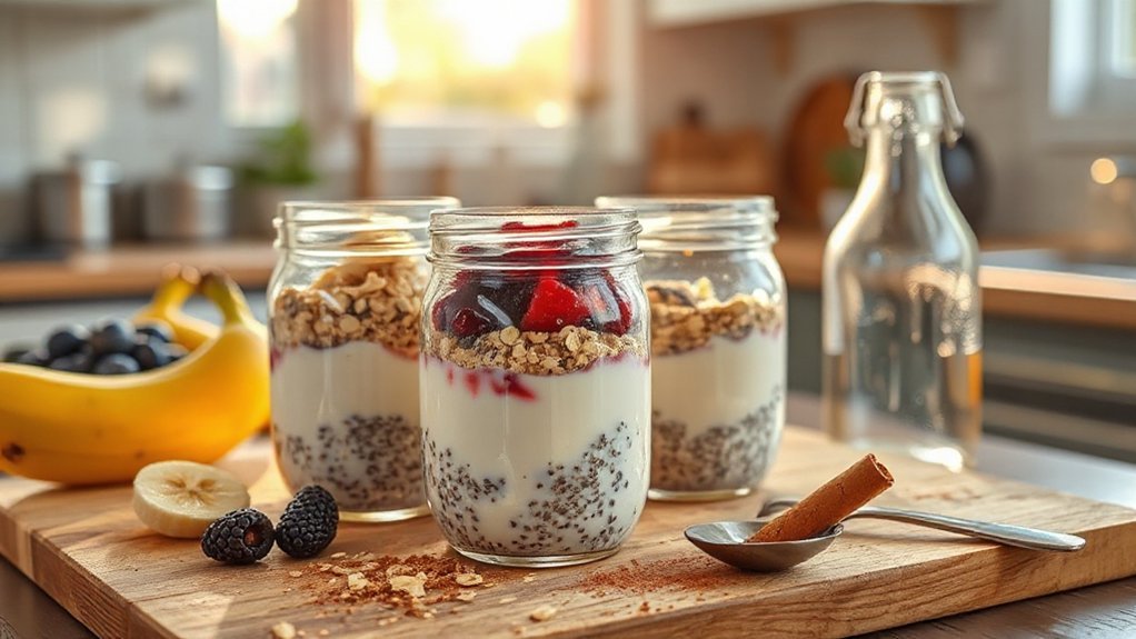 mason jars overnight oats