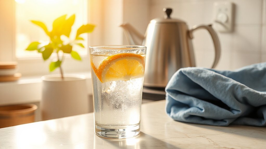 morning lemon water rehydrates