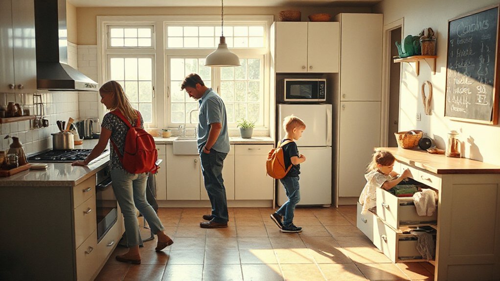 prepare clothes lunches supplies