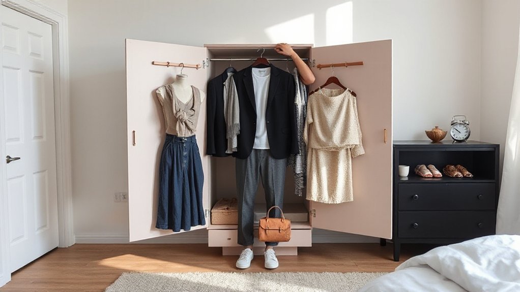 thirty piece neutral capsule wardrobe