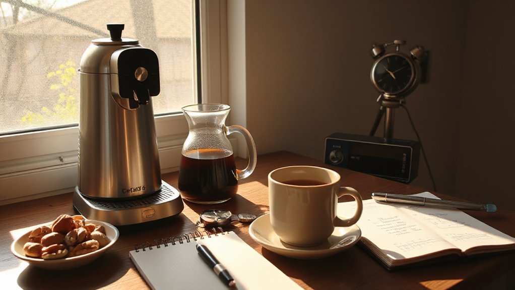 timed moderate caffeine cycling