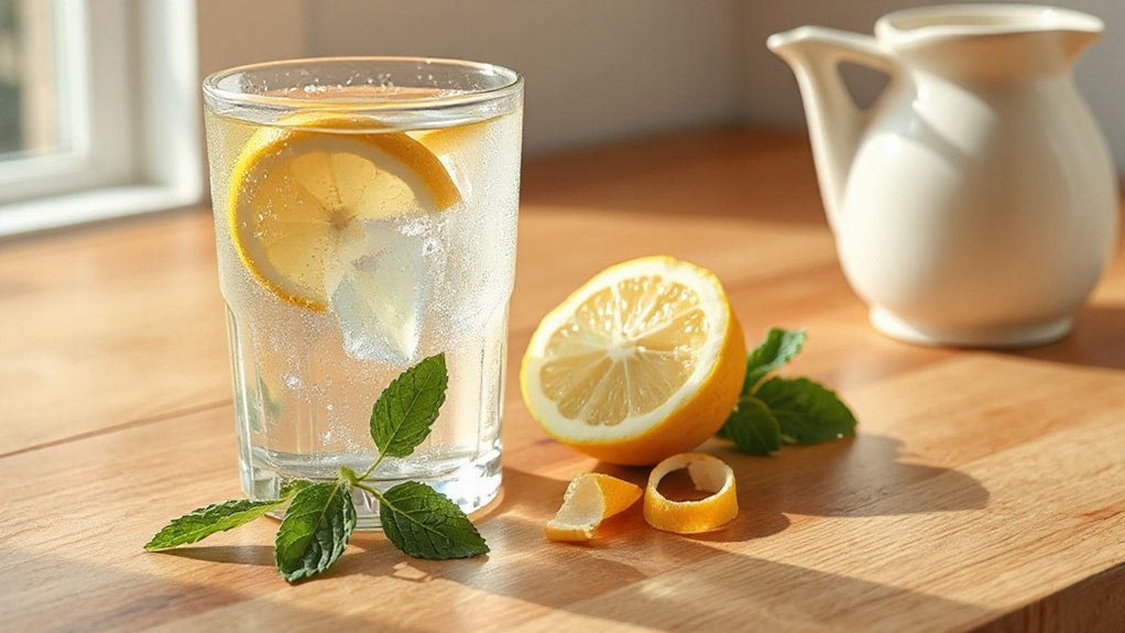 warm lemon eases bloating