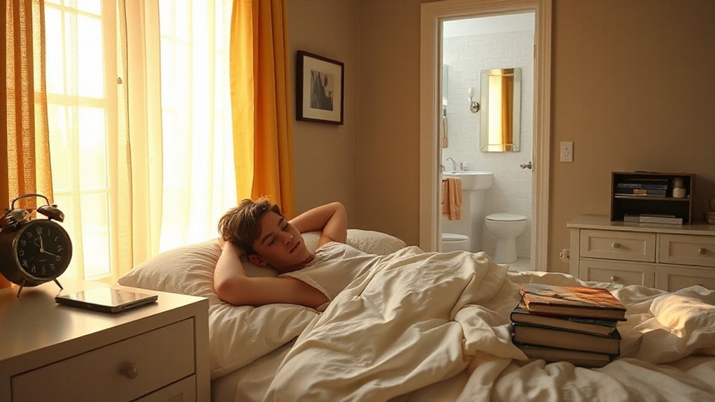 consistent bedtime and wake