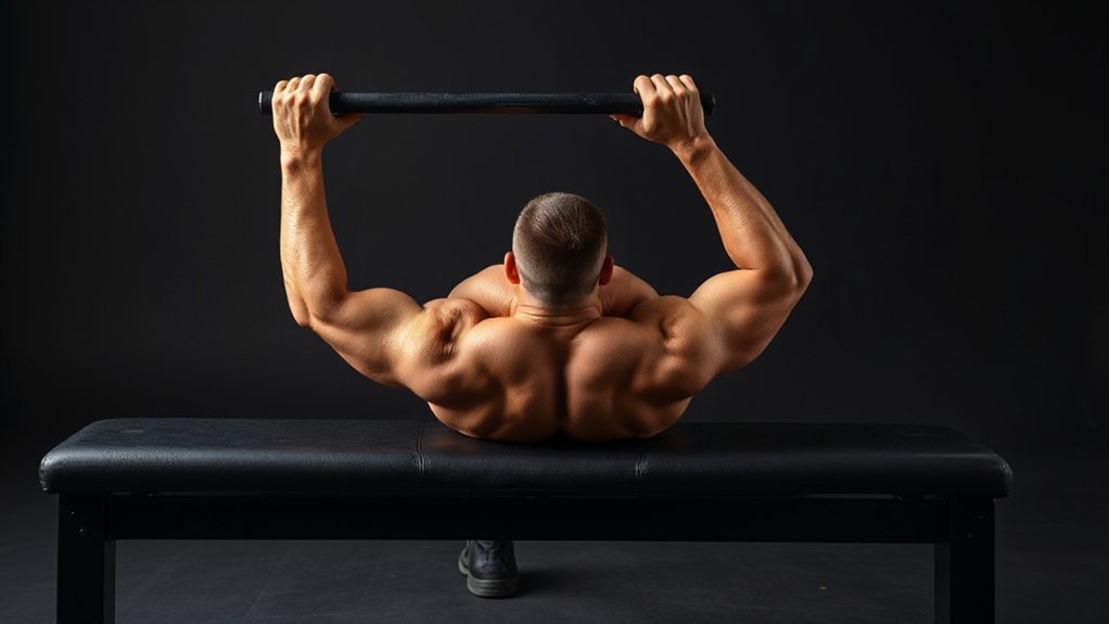 controlled bench pullover form