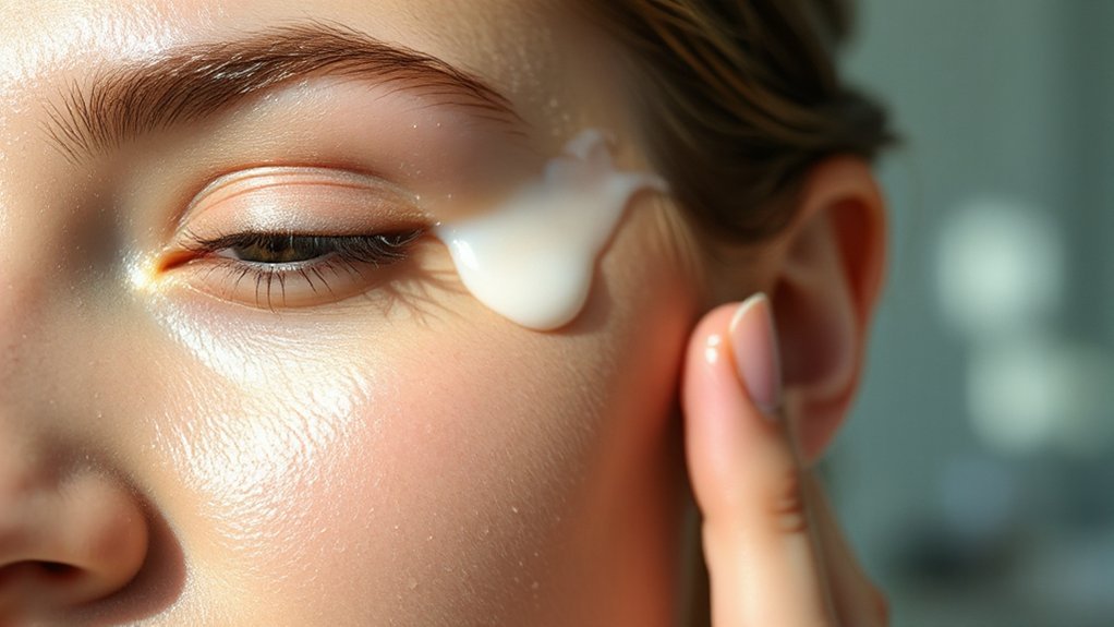 gently remove overnight oil