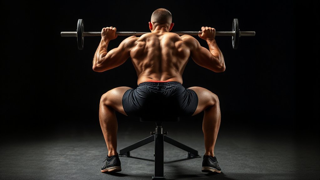 heels down squeeze glutes