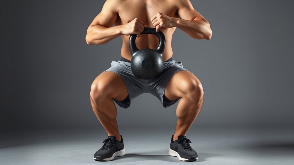 hold weight squat upright