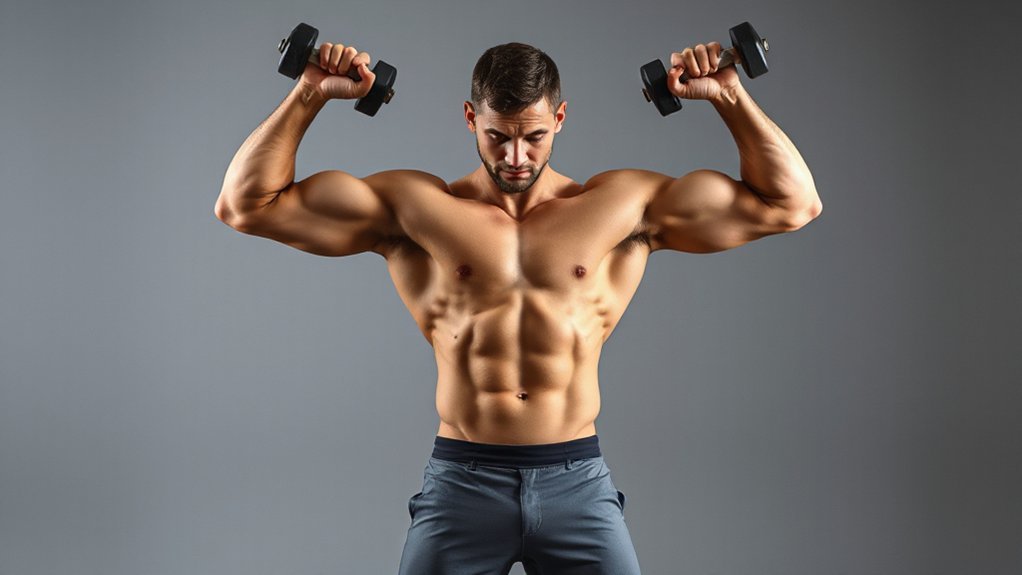 overhead presses target deltoids