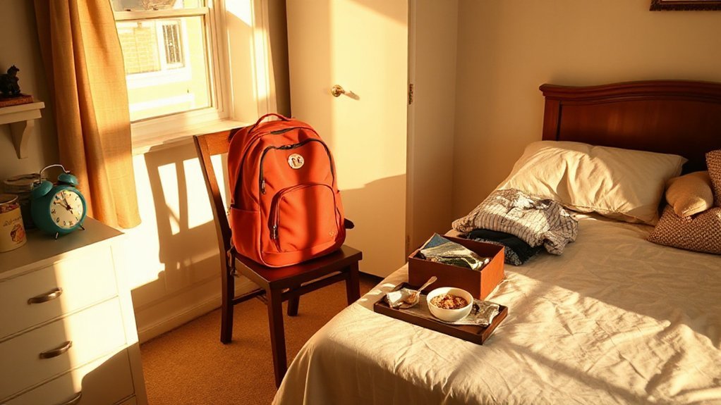 pack outfit lunch checklist