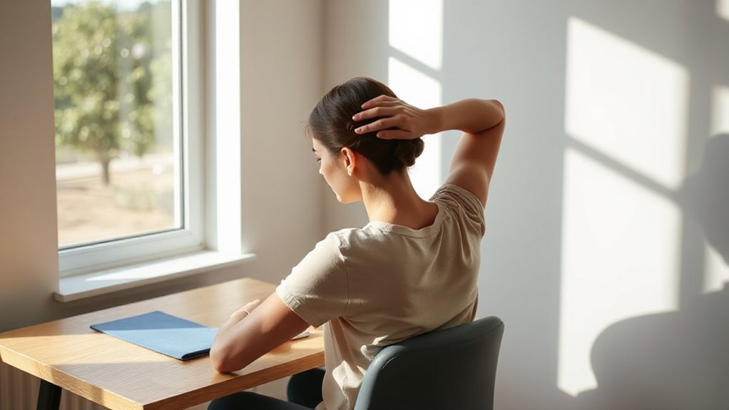 prolonged hunching causes tension